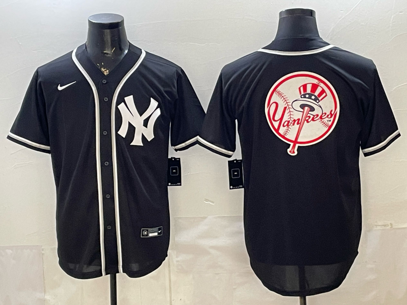 Men 2026 New York Yankees blank black Nike MLB Jersey 053604->new york yankees->MLB Jersey